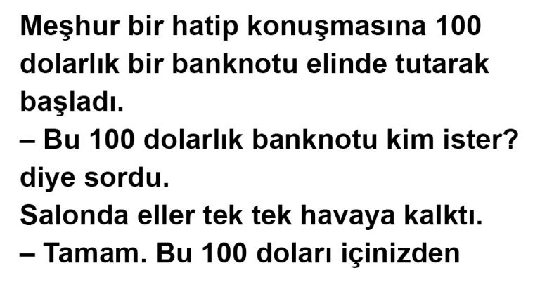 100 DOLARLIK DERS