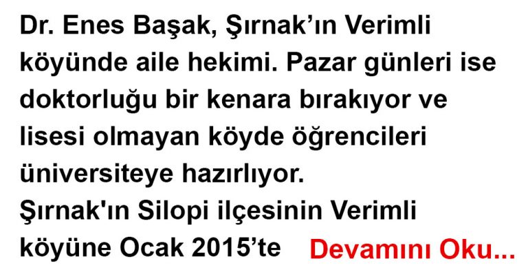 5 GÜN DOKTOR 1 GÜN ÖĞRETMEN..