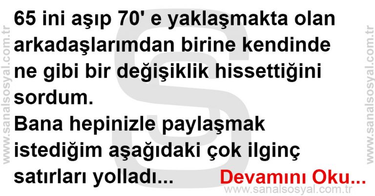 65 Yaşını Aşanlar