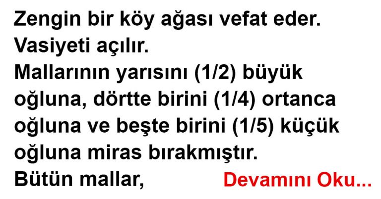 Ağanın Atları…