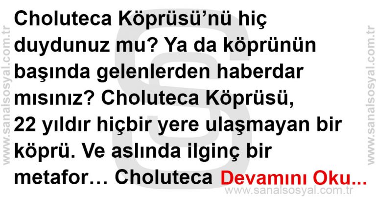 Bir köprü hikayesi