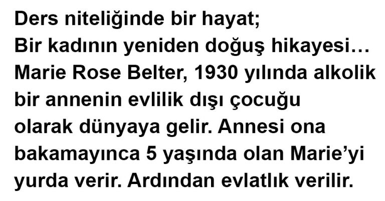 Ders Niteliğinde Bir Hayat