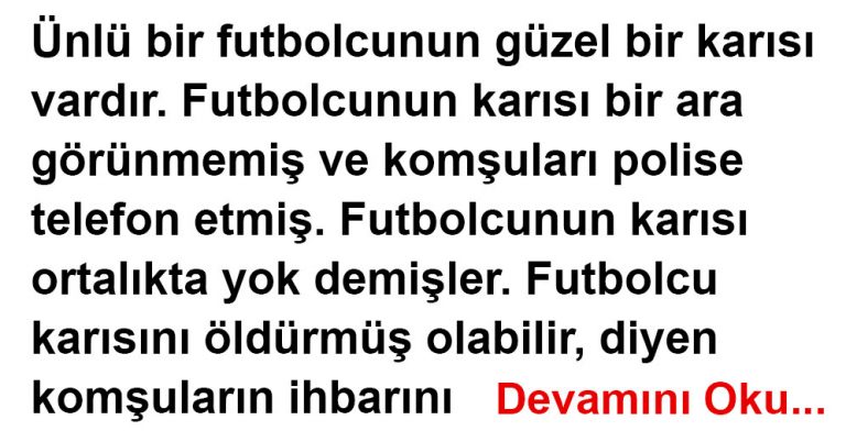 Futbolcunun Karısı