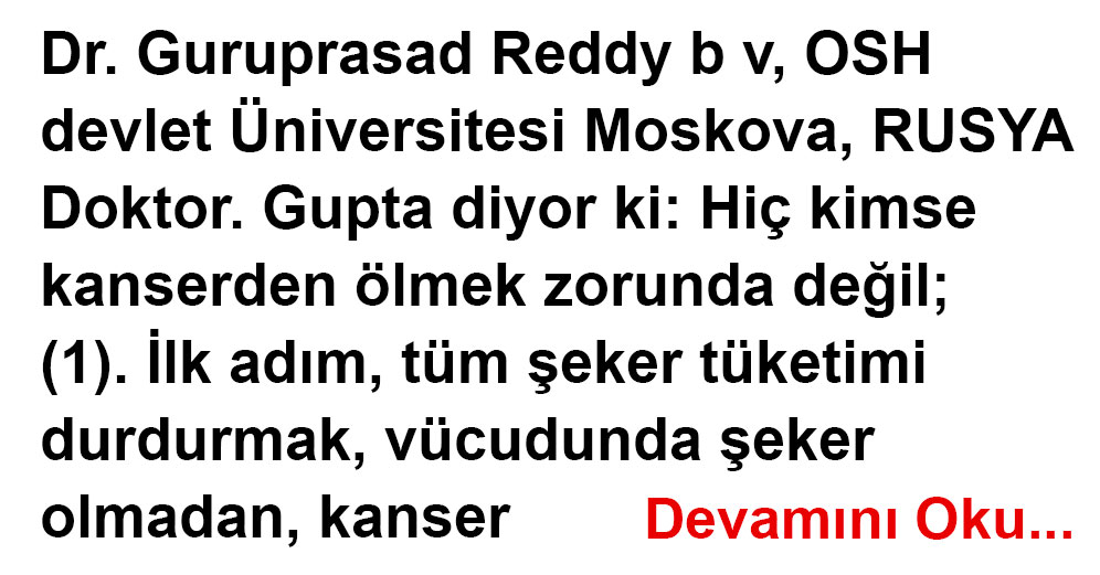 Hiç kimse kanserden ölmek zorunda değil