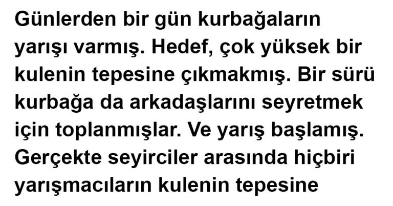 Kuleye Çıkan Kurbağa