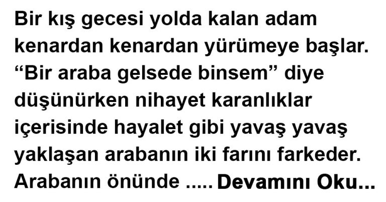 Şoförsüz Arabaya Binen Adam