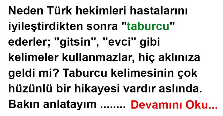 Taburcu Kelimesinin Muhteşem Hikayesi