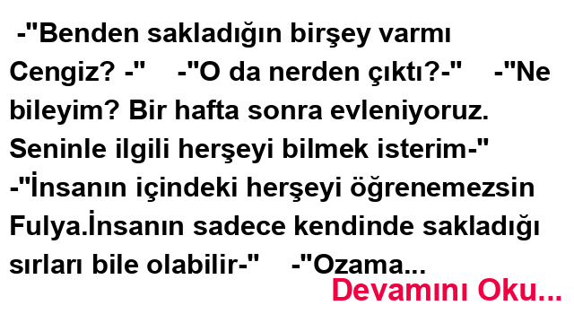 sevgi vazgecmemektir